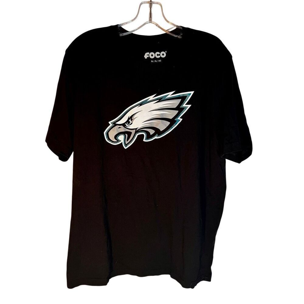 FOCO Philadelphia Eagles Logo Black T-Shirt Short Sleeve Size XL